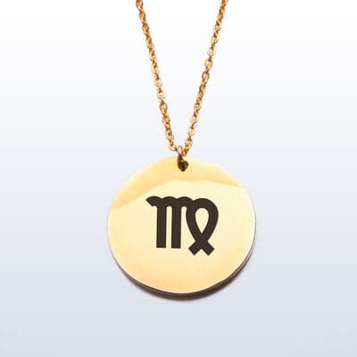 Virgo Sign Pendant for the passionately creative