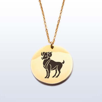 Aries pendant necklace for the strong-willed.