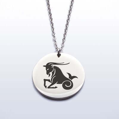 Capricorn pendant necklace for the ambitious